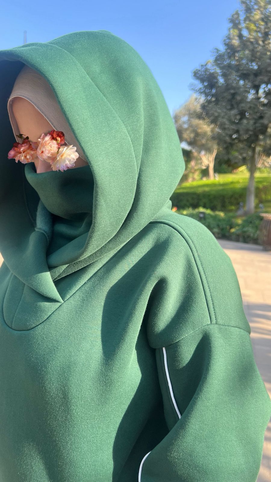 Green Oversized Hoodie Set