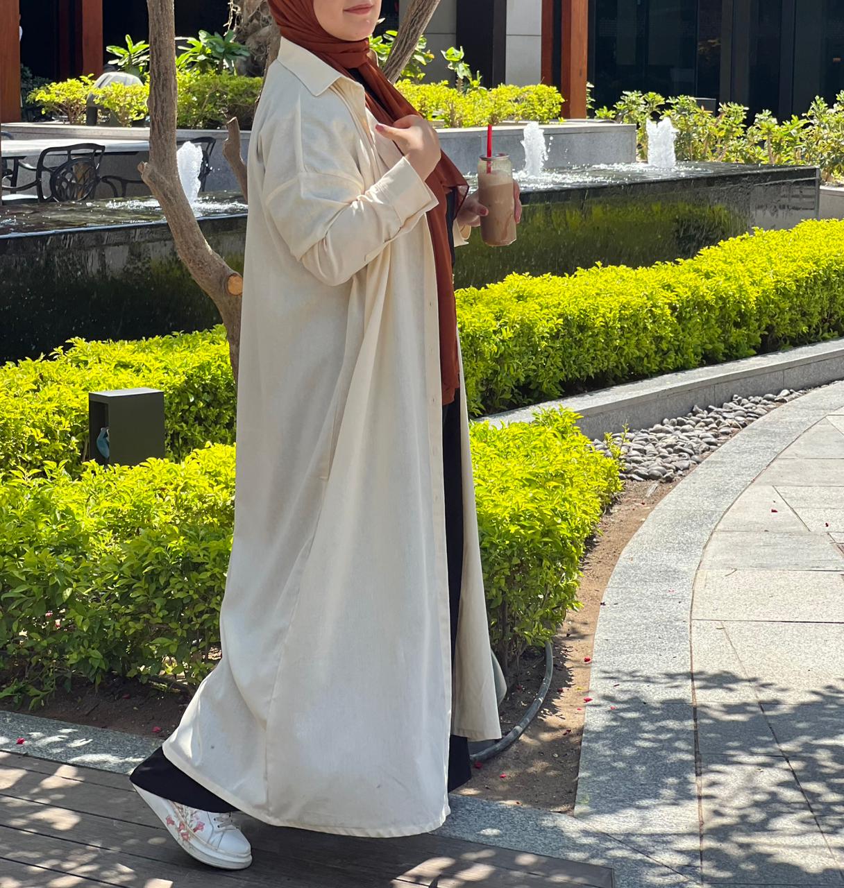Vanilla Ice Linen Long Shirt Dress