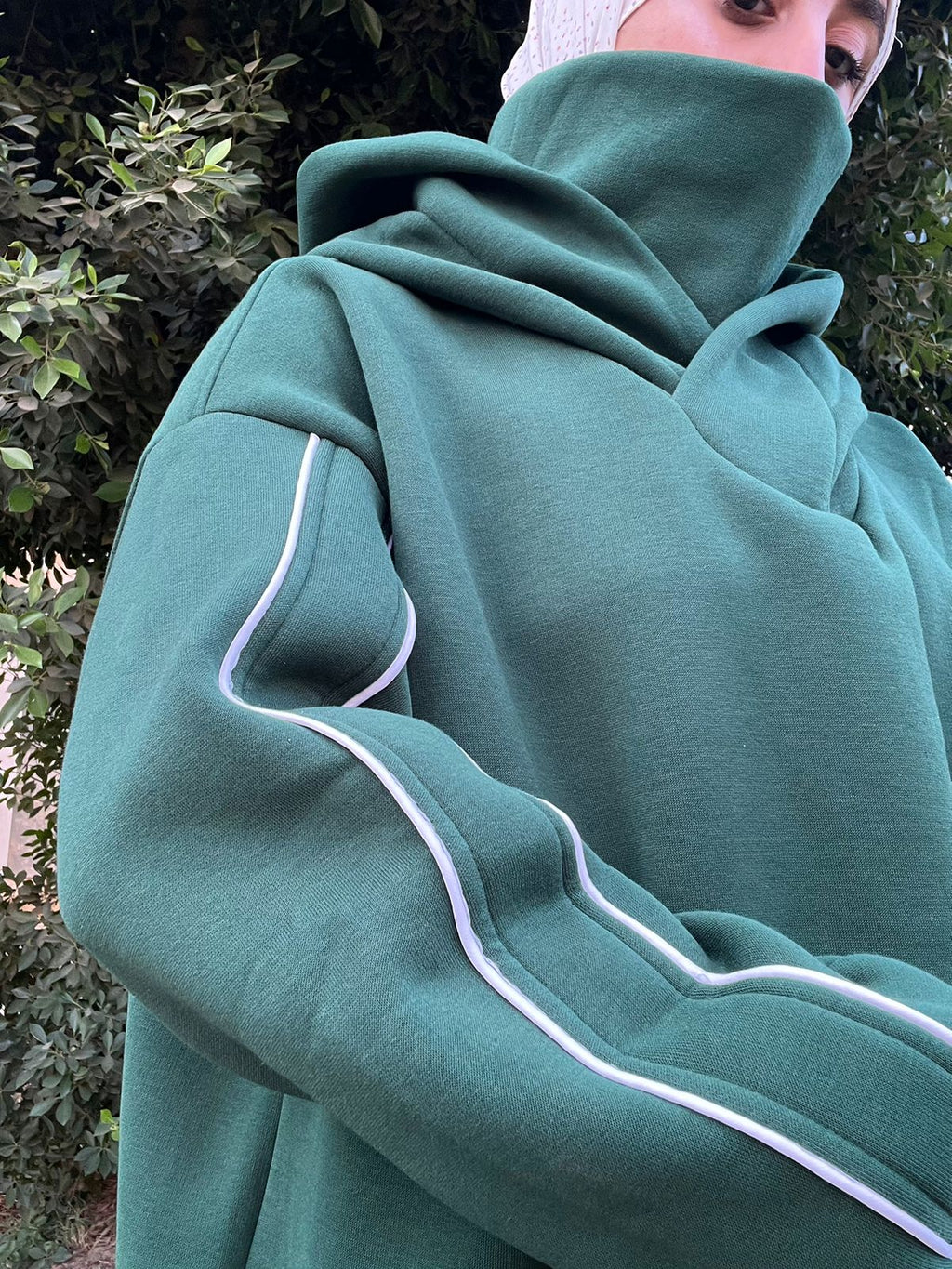 Green Oversized Hoodie Set